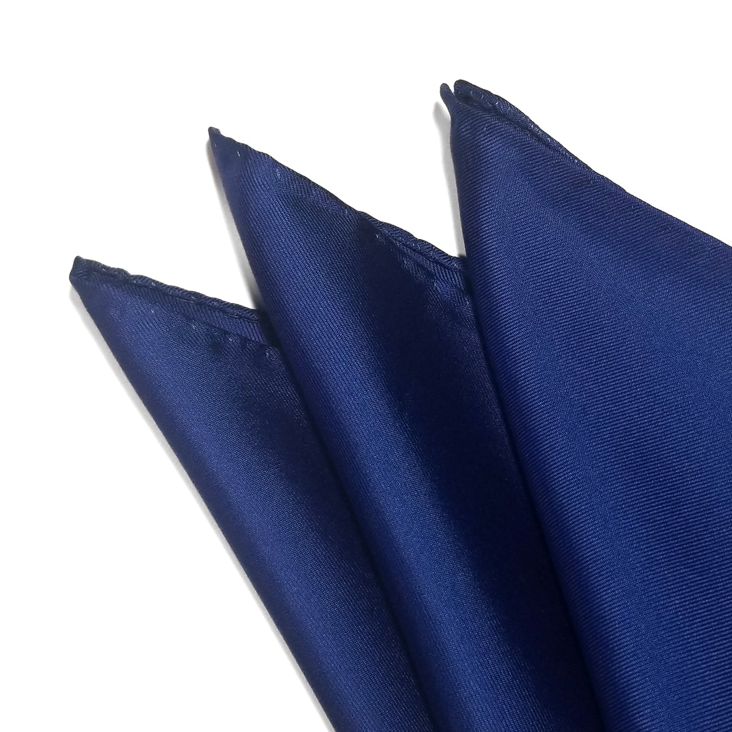 12.5" Solid Royal Blue Silk Twill Pocket Square-1